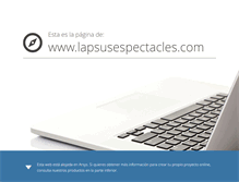 Tablet Screenshot of lapsusespectacles.com